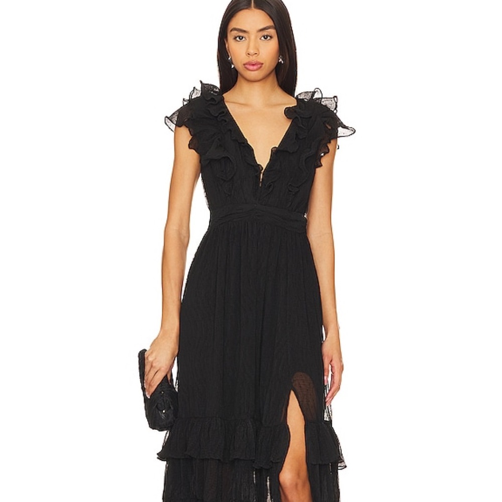 ASTR THE LABEL TIARA RUFFLE MAXI DRESS